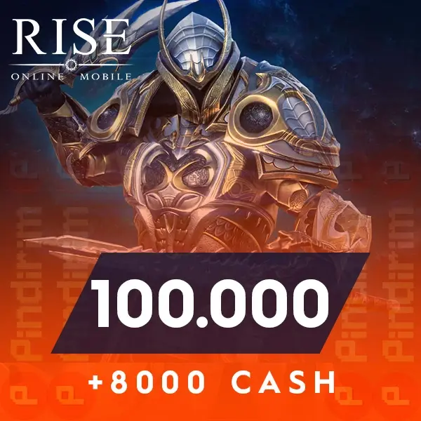 Rise Online World Mobile 100.000 Cash + 8.000 Cash